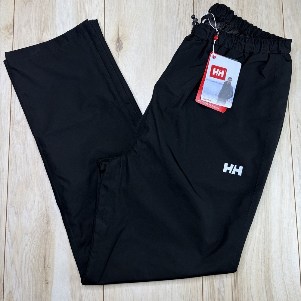NEW Helly Hansen Seven J Pants Mens XL Waterproof Helly Tech Protection Black